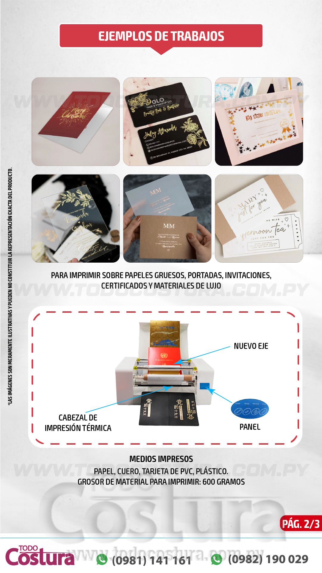 IMPRESORA FOIL DIGITAL (CONTINUO) WILLPEX NDL-360C